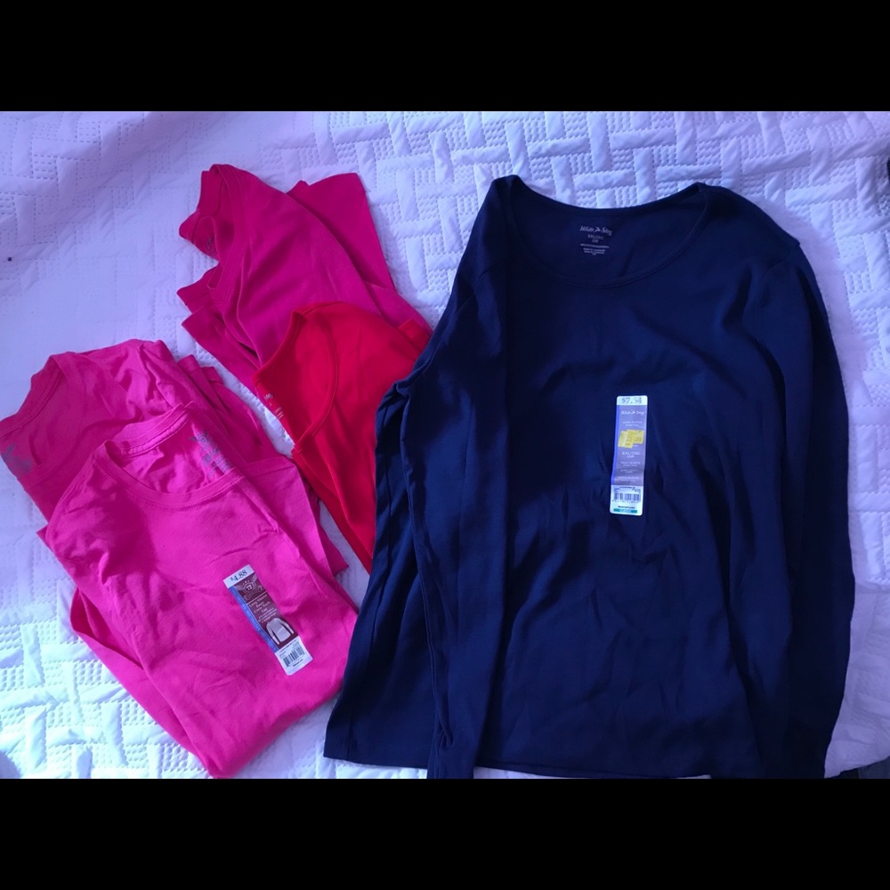 Bundle of faded glory long sleeve shirts